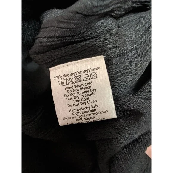 Rhea Womens Small/Medium Black Maxi Dress Sleeveless Deep V Neck Empire Waist - Picture 7 of 10